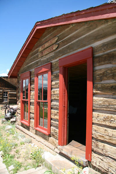 Park City Courthouse (1862) at South Park City. Fairplay, CO.