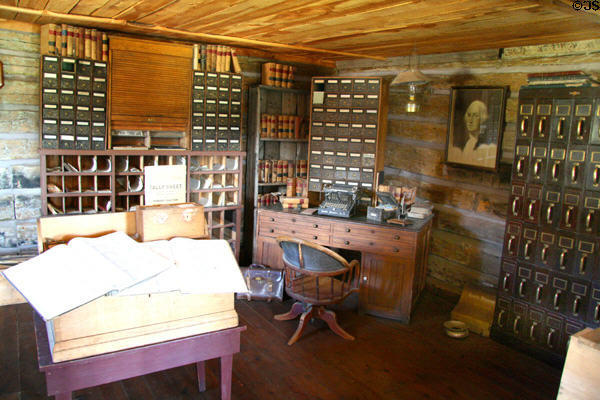 Interior of Park City Courthouse at South Park City. Fairplay, CO.
