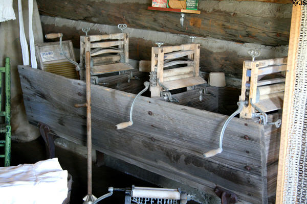 Multistage laundry tub in museum of South Park City. Fairplay, CO.