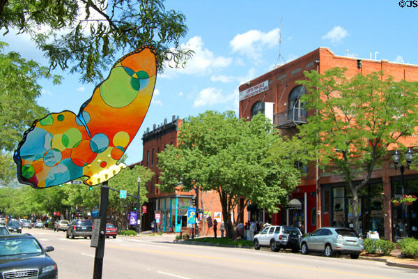 Old Colorado City streetscape along W. Colorado Ave. Old Colorado City, CO.