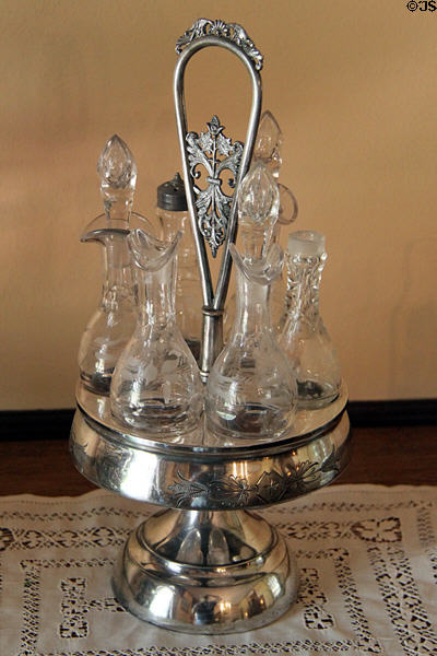 Cruet set at Orchard House at Rock Ledge Ranch Historic Site. Colorado Springs, CO.