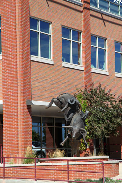 Bucking Bronco Statue on Riverwalk. Pueblo, CO.