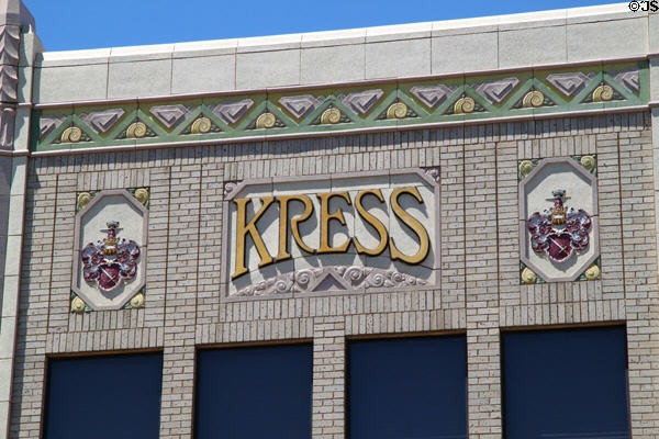 Terra Cotta details of Kress Building now Business & Technology Center (BTC). Pueblo, CO.