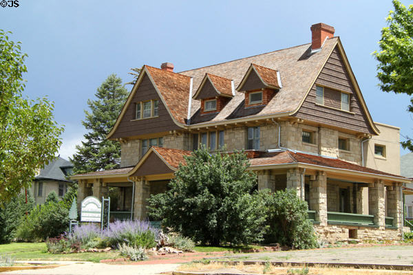 Stone Mansion (aka Nichols House) (1904) (212 E. 2nd St.). Trinidad, CO. Architect: Isaac Hamilton Rapp & William M. Rapp. On National Register.