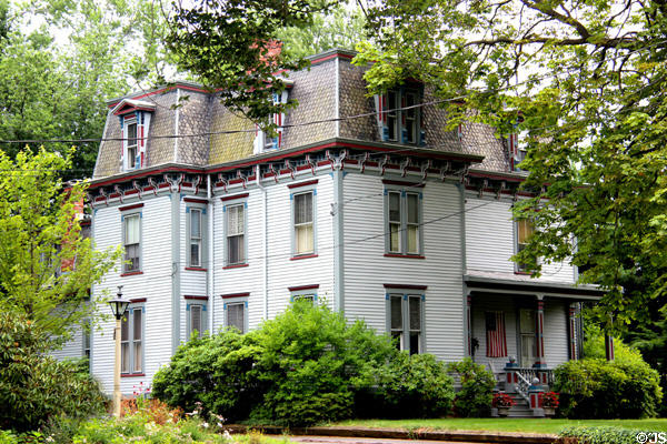 Second Empire style building on Main St. Wethersfield, CT.