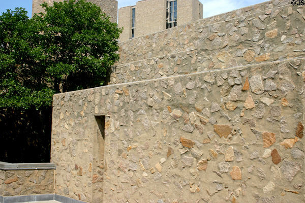 Wall texture on Morse College. New Haven, CT.