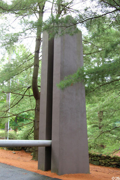 Lift gate at Philip Johnson Glass House. New Canaan, CT.