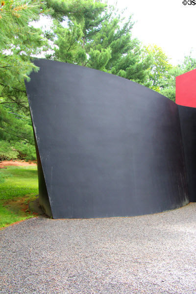 Detail of Da Monsta reception center (1995) at Philip Johnson Glass House. New Canaan, CT.