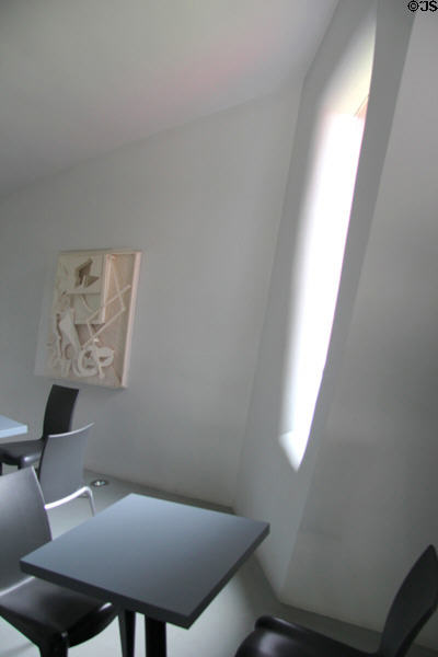 Interior of Da Monsta reception center (1995) at Philip Johnson Glass House. New Canaan, CT.