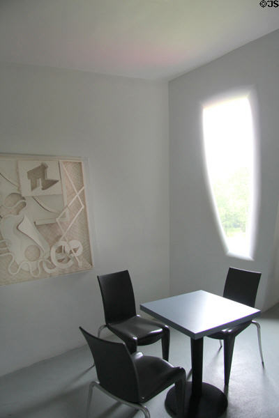 Interior of Da Monsta reception center (1995) at Philip Johnson Glass House. New Canaan, CT.