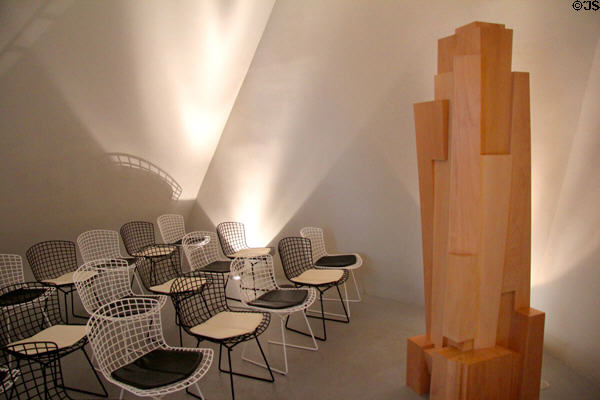 Interior of Da Monsta reception center (1995) at Philip Johnson Glass House. New Canaan, CT.