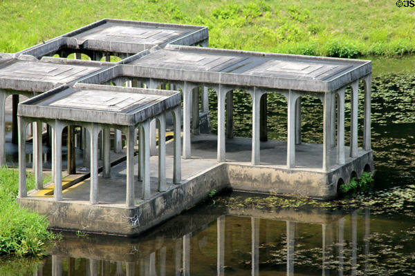 Pond Pavilion (1962) at Philip Johnson Glass House. New Canaan, CT.