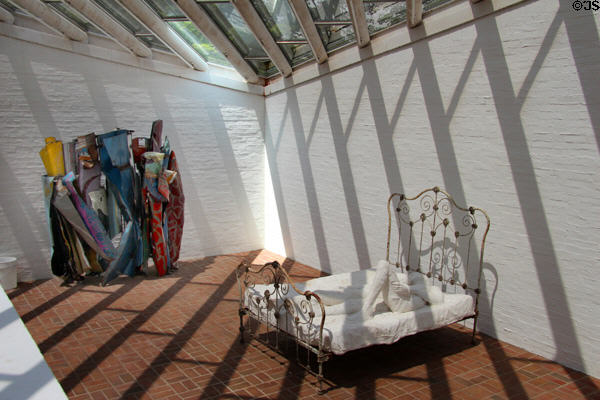 Interior of Sculpture Gallery at Philip Johnson Glass House. New Canaan, CT.