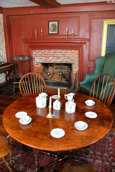 Parlor at Denison Homestead Museum. Stonington, CT.
