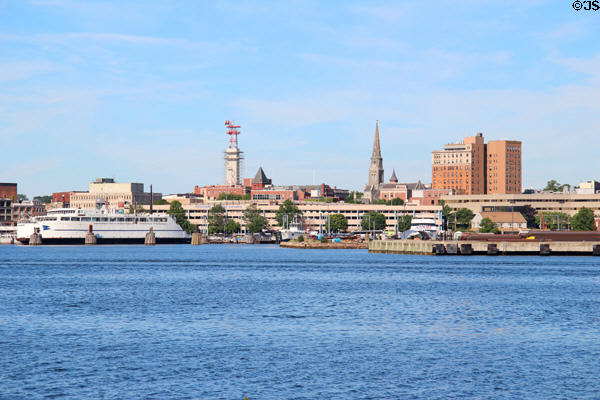 Skyline of New London. New London, CT.