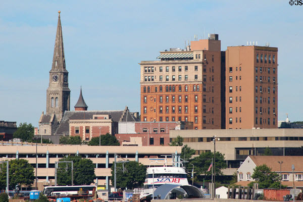 Skyline of New London. New London, CT.