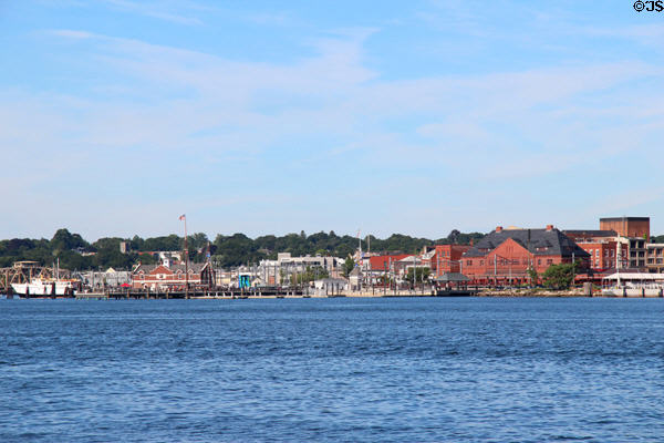 Skyline of New London. New London, CT.