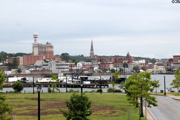 Skyline of New London. New London, CT.