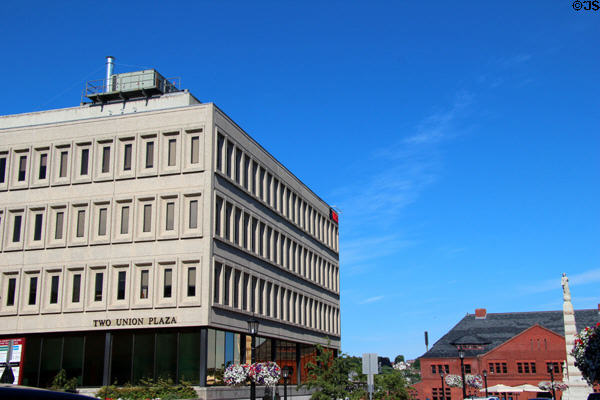 Two Union Plaza (1968) near Union Station. New London, CT.