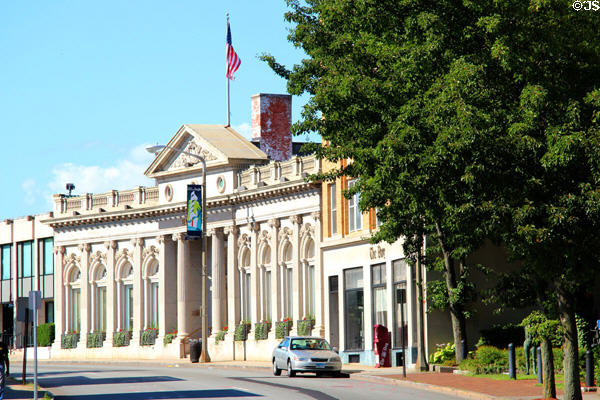 Streetscape along Eugene O'Neill Dr. New London, CT.