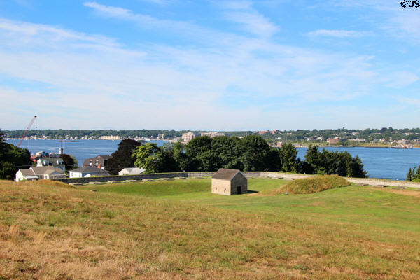 View of London, CT from Fort Griswold. Groton, CT.