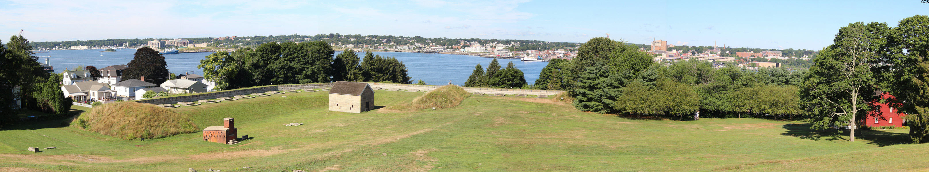 Panorama of London, CT from Fort Griswold. Groton, CT.