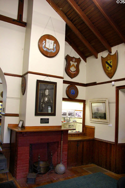 Interior of Monument House Museum, once caretaker cottage for Fort Griswold Monument. Groton, CT.