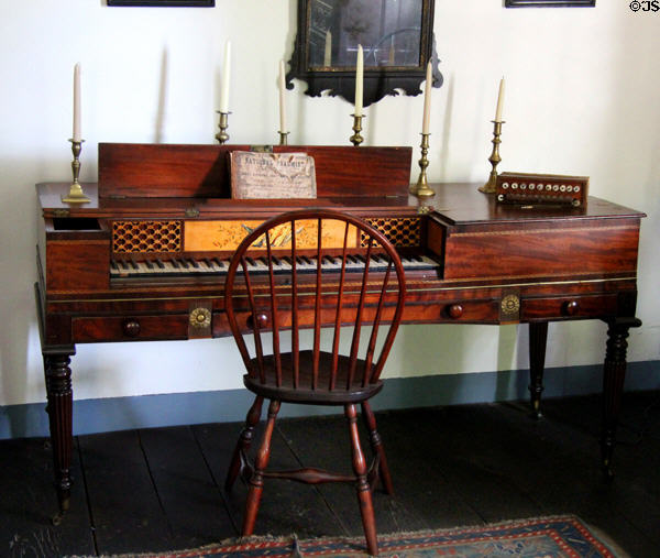 Piano by Astor & Co. of London at Judson House. Stratford, CT.