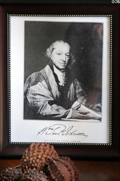 Graphic of Hon. William Samuel Johnson at Judson House. Stratford, CT.