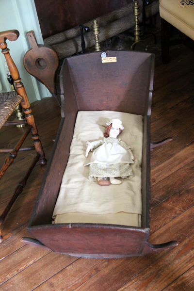 Cradle (c1600) at Judson House. Stratford, CT.