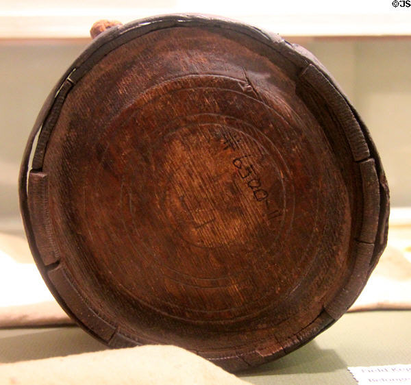 Field keg (c1777) was probably used in American Revolution at Judson House. Stratford, CT.