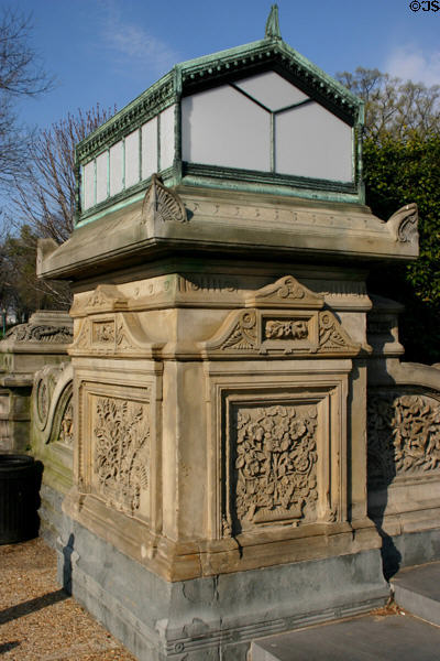 Capitol Hill lamp stands (1877). Washington, DC. Architect: Frederick Law Olmsted.