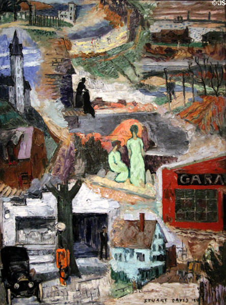 Multiple Views painting (1918) by Stuart Davis at National Gallery of Art. Washington, DC.