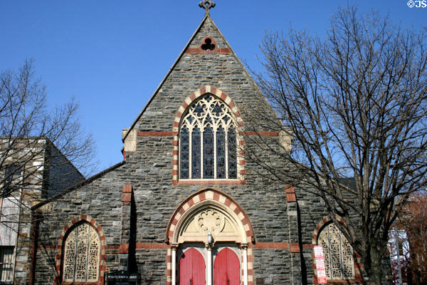 St Luke's Episcopal Church (1898) (15th & Church Sts. NW). Washington, DC. Style: Victorian Gothic. Architect: Calvin T.S. Brent. On National Register.
