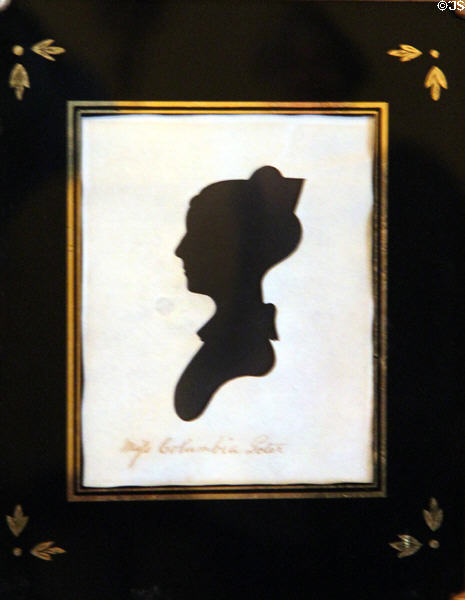 Silhouette of Columbia Peter (1820) at Tudor Place. Washington, DC.