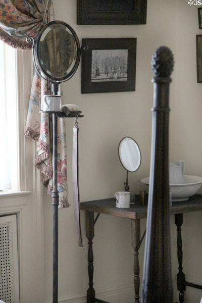 Woodrow Wilson shaving stand in his bedroom at Woodrow Wilson House. Washington, DC.