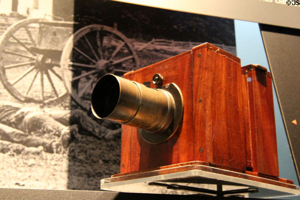 One of Mathew Brady's cameras at Newseum. Washington, DC.