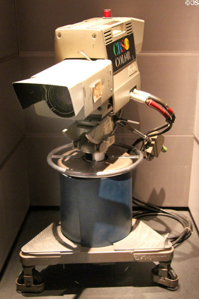 Color studio camera (1965-90) from CBS Evening News with Walter Cronkite at Newseum. Washington, DC.