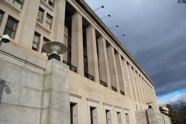Department of the Interior facade. Washington, DC.