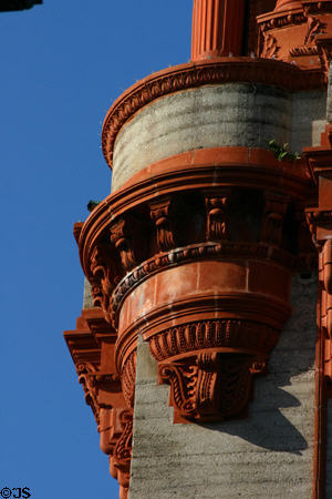 Alcazar Hotel sculpted of poured concrete. St Augustine, FL.