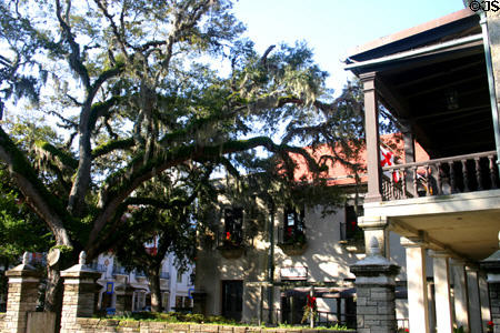 Courtyard of Government House Museum, former Customs House (1935). St Augustine, FL. Architect: Mellen Greeley.