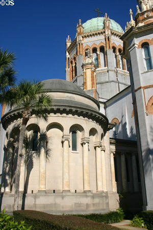 Henry Morrison Flagler mausoleum wing of Memorial Presbyterian Church. St Augustine, FL.