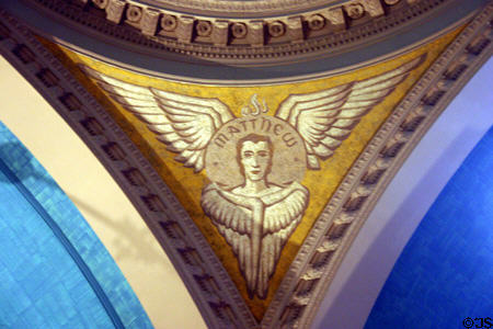 Evangelist Matthew as angel in Memorial Presbyterian Church. St Augustine, FL.