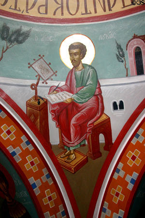 Evangelist St Luke in Saint Photios Shrine. St Augustine, FL.