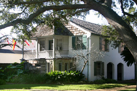 Garden-side of The Oldest House. St Augustine, FL.