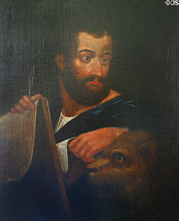 Painting of Evangelist St Mark in The Oldest House. St Augustine, FL.