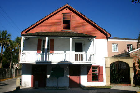 José Tovar House (1760s) contains Museum of Florida's Military. St Augustine, FL.
