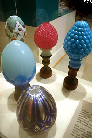 Newel post finials (late 19thC) at Lightner Museum. St Augustine, FL.