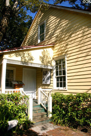 Dow House (1839) one of few remaining early wooden buildings at Old St. Augustine Village. St Augustine, FL.