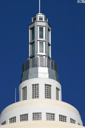 Top of tower of Loews Miami Beach Hotel. Miami Beach, FL.
